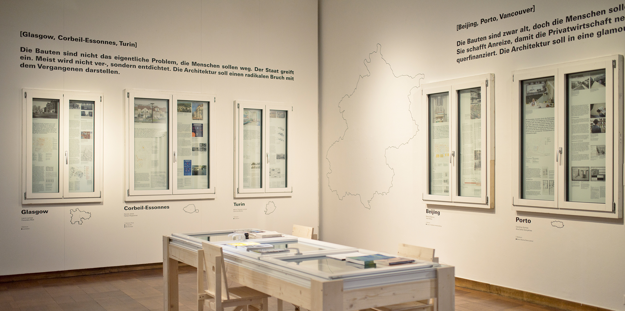 Insight into the exhibition "Densification or Displacement? When new buildings replace"