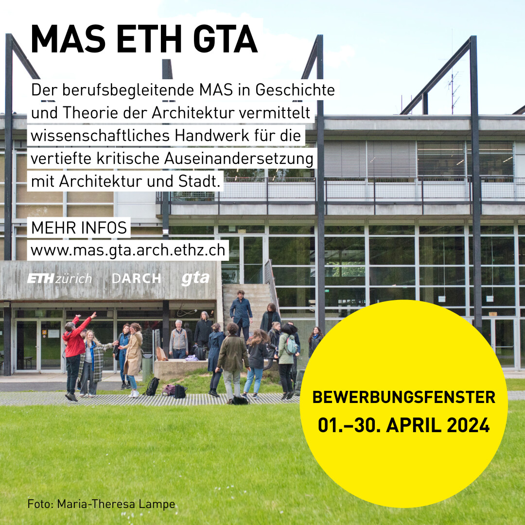 Hinweis auf Bewerbungsfenster MAS ETH GTA: 01.-30. April 2024